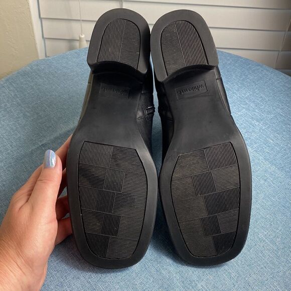 White Mountain Black Fairchild Leather Ankle Boots size 8 M - Picture 7 of 10